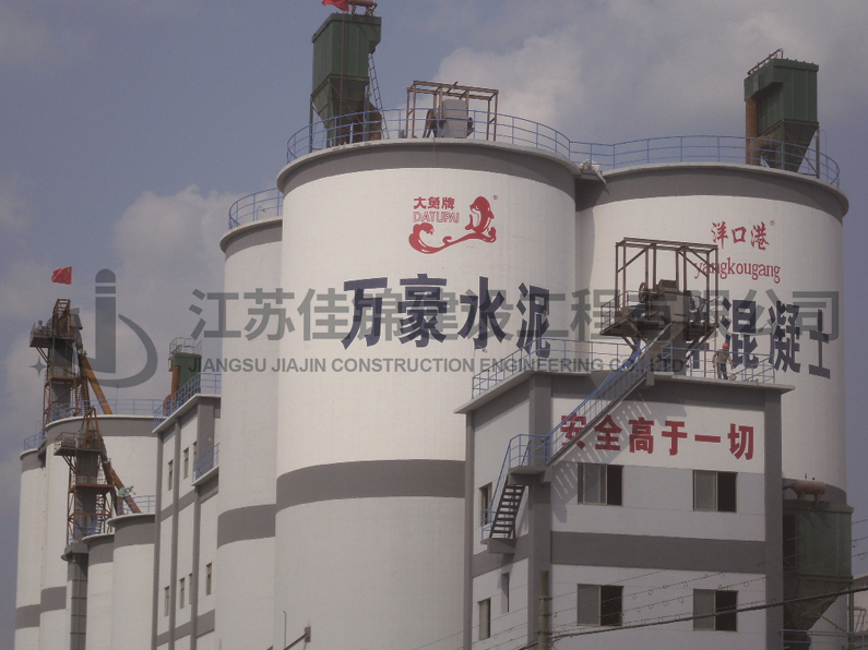 南通万豪水泥年产100万吨水泥筒仓