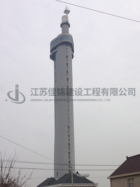 国防0811工程158米多功能组合瞭望塔工程侧面